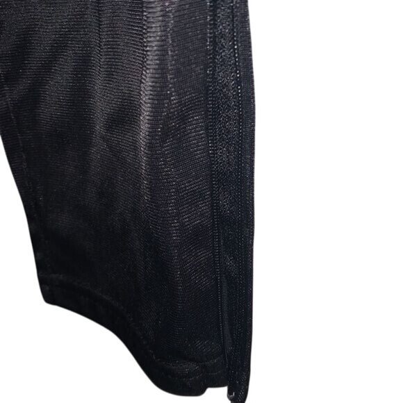 Nike Black Athletic Track Pants W/ White Side Stripes & Drawstring Size L - Picture 5 of 9